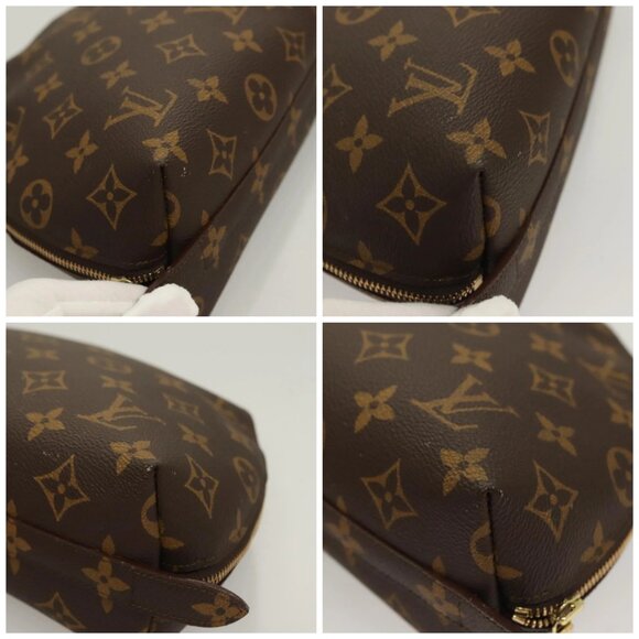 LOUIS VUITTON Monogram Trousse Demi Ronde Cosmetic Pouch M47520 LV Auth 130054 - Picture 14 of 16